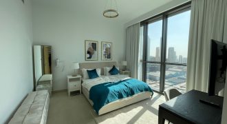Fully Furnished 3 Beds |High floor |Downtown Views