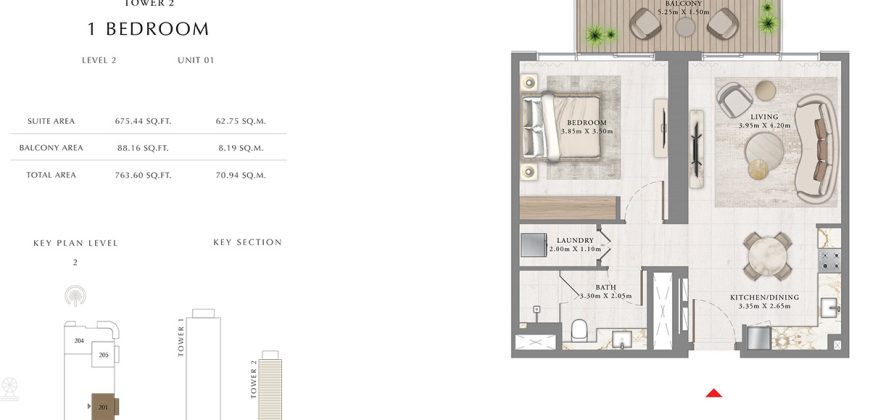 2 BHK | Emaar Beachfront | Sea view | Seapoint