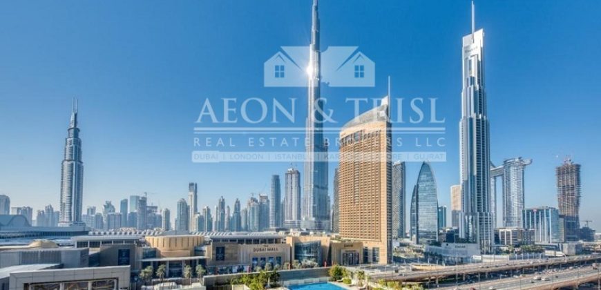 3BR+M | High Floor | Burj and Fountain View