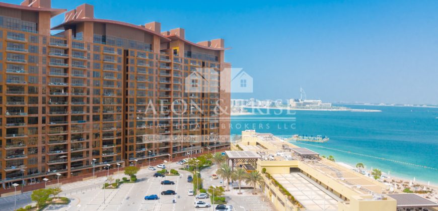Palm RHS | Bright 1BR | Sea View | Fully Furnished