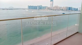 Brand New 2BR | Sea and Palm View | Unfurnished