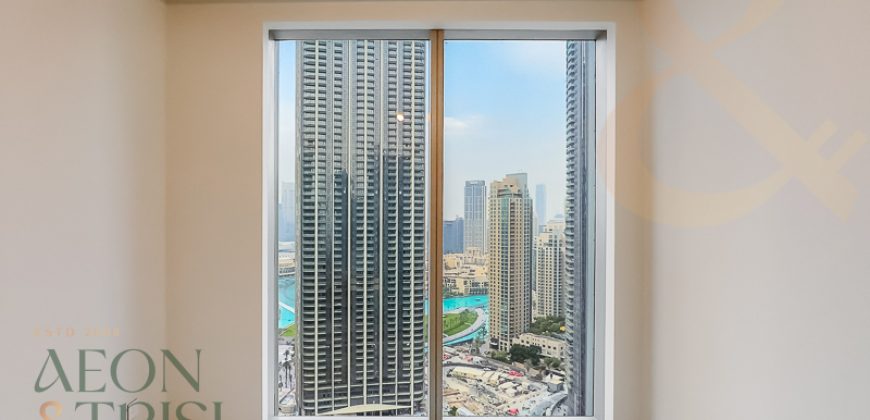 Burj View | 3BR+M | High Floor | Spectacular Views