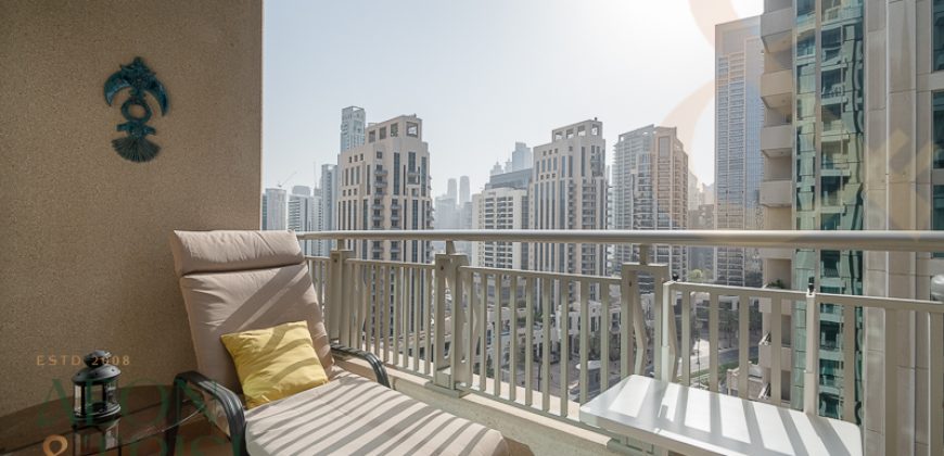 Spacious 1 BR | Burj-Community View | High Floor