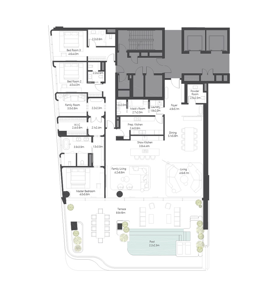 The Alba Residences Dorchester Collection floorplan The Alba Residences Dorchester Collection