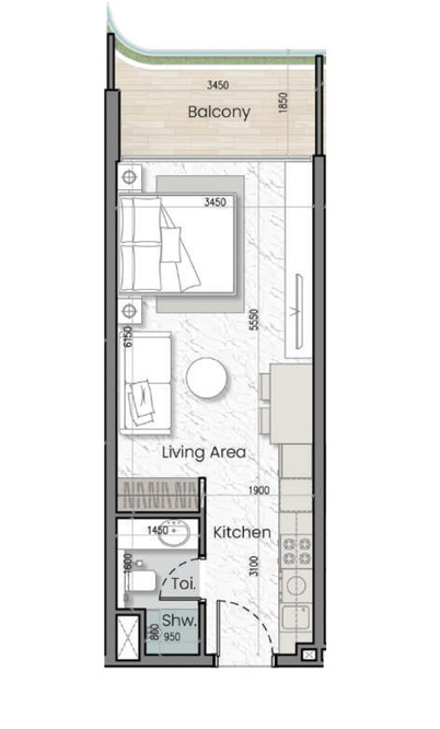 MAK Isola Bella at JVC floorplan MAK Isola Bella at JVC