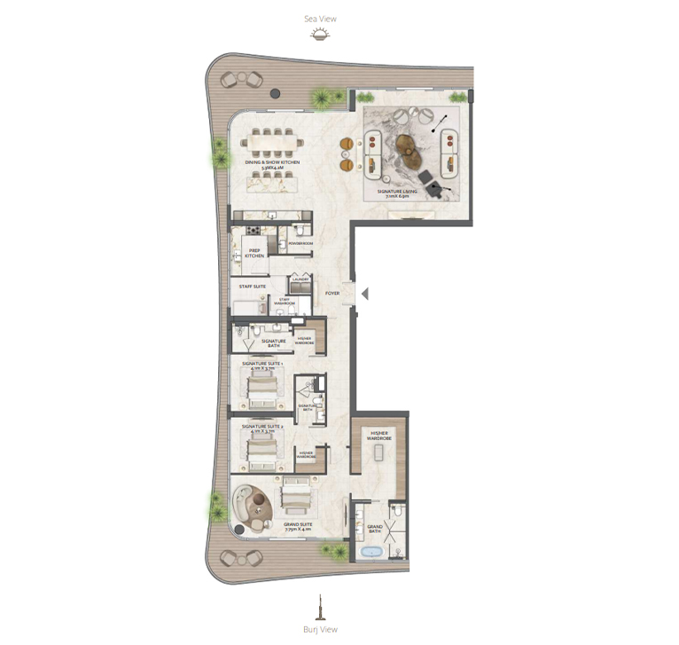 Address Grand Downtown Floorplan Address Grand Downtown by Emaar Properties