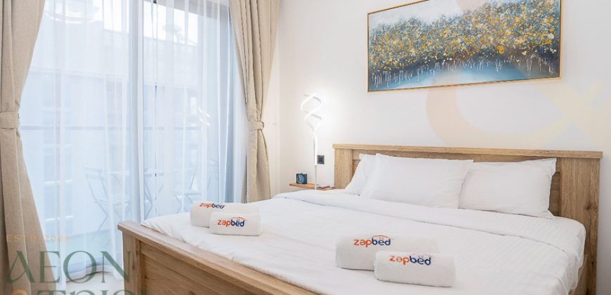 Fully furnished |Highest floor | 1bed|Chiller free