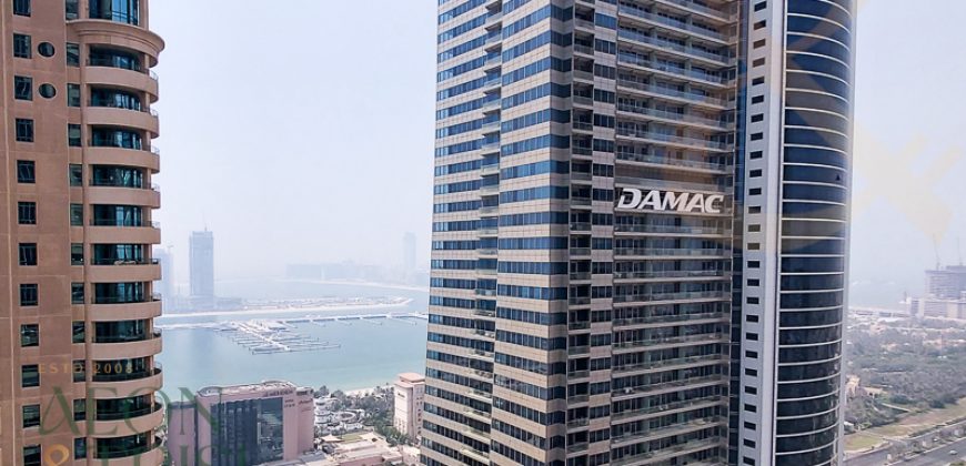 Sea view | Large 2 BR | Unfurnished | High floor
