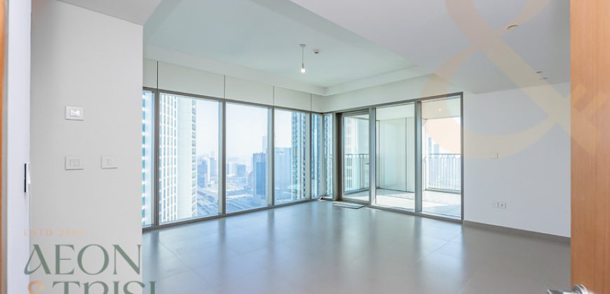 Full Burj Khalifa View | High Floor | Unfurnished