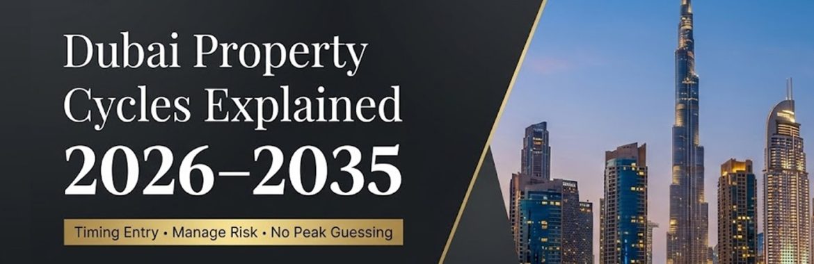 Dubai Property Cycles Explained (2026–2035): How Smart Investors Time Entry Without Guessing Peaks