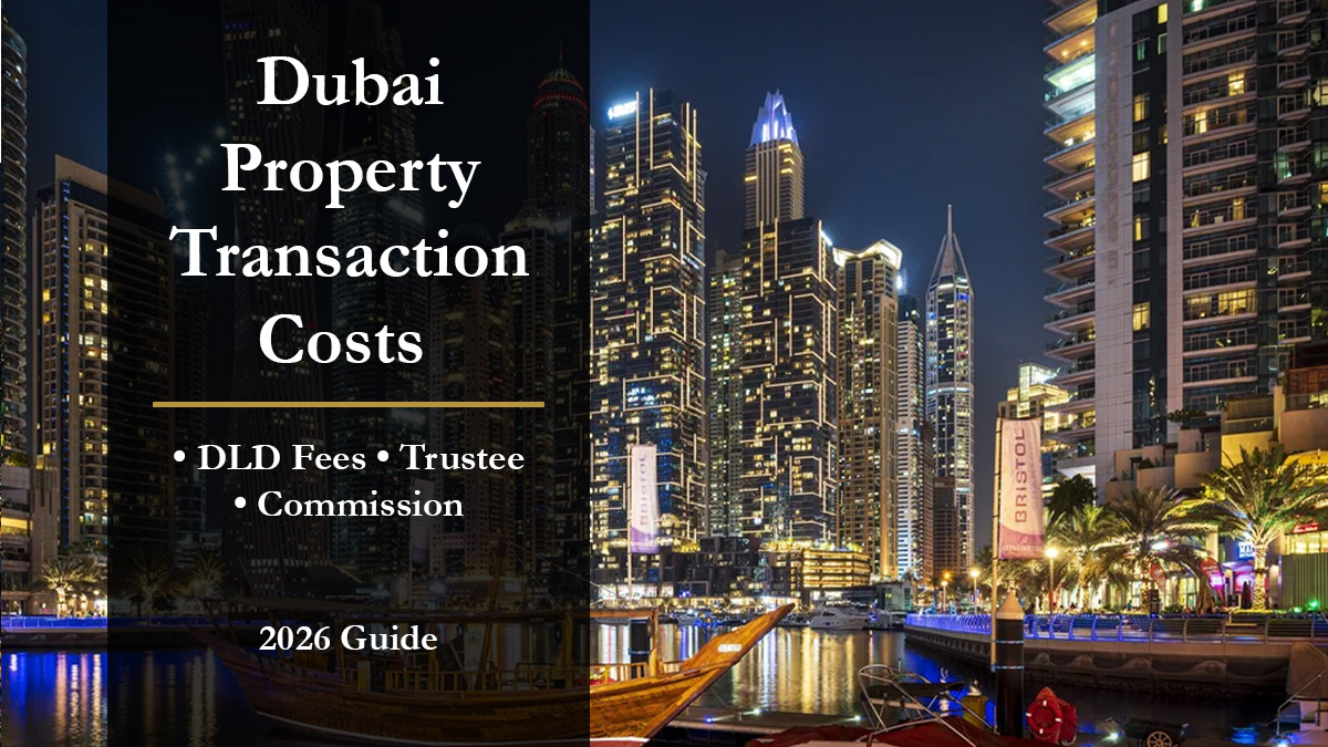 Dubai Property Transaction Costs 2026 | Full Investor Cost Breakdown Guide