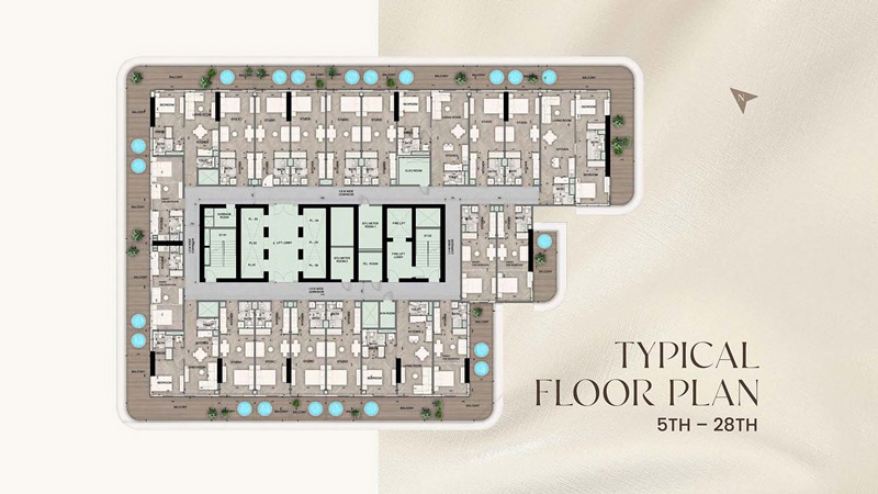 Sky Line at Dubai Land Residence Complex floorplan Sky Line at Dubai Land Residence Complex